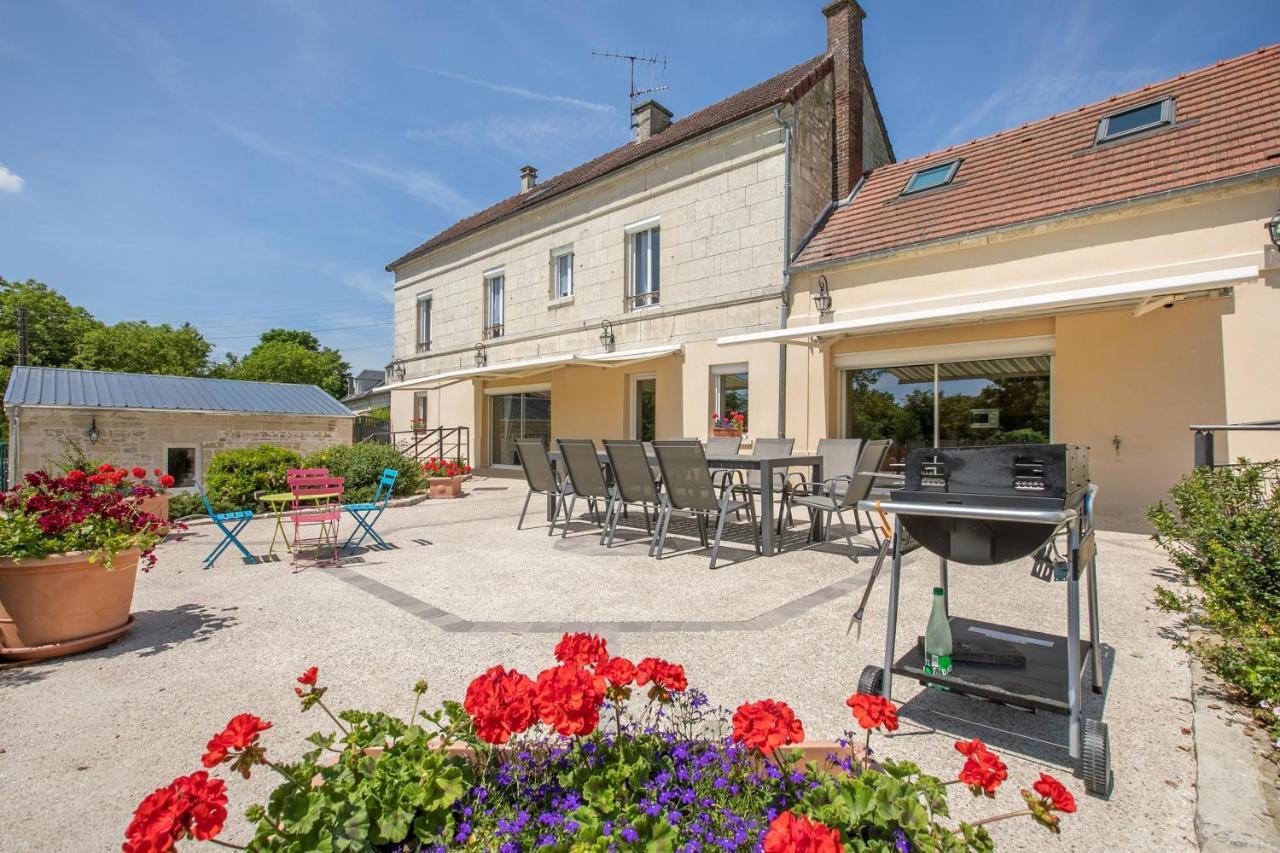 Les Ormes - Grande Maison Avec Jacuzzi Largny-sur-Automne Eksteriør bilde